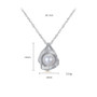 925 Sterling Silver Chain Necklace Natural Pearl Pendant