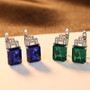 925 Sterling Silver Jewelry Gemstone Earrings