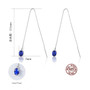 925 Sterling Silver Jewelry Gemstone Earrings