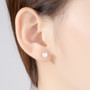 Natural Pearl 925 Sterling Silver Earrings