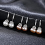 Natural Pearl 925 Sterling Silver Earrings