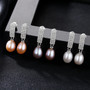 Natural Pearl 925 Sterling Silver Earrings