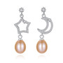 Natural Pearl 925 Sterling Silver Earrings