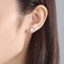 925 Sterling Silver Opal Earrings