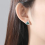 925 Sterling Silver Opal Earrings