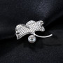 925 Sterling Silver Jewelry Natural Pearl Brooch