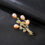 925 Sterling Silver Jewelry Natural Pearl Brooch