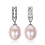 925 Sterling Silver Natural Pearl Drop Earrings