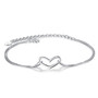 925 Sterling Silver Heart Bracelets