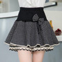 Skirt Preppy Style Flower Bow Mini Tutu Skirt