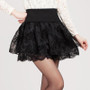 Skirt Preppy Style Flower Bow Mini Tutu Skirt