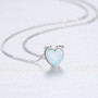 925 Sterling Silver Necklace Jewelry Opal Pendant