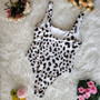 Sexy leopard snake print one piece bodysuit Bikini