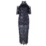 New Fashion Sequins Night Mesh Runway Dress