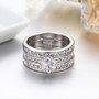 Fashion 18ct White Gold Finish Ring Jewelry