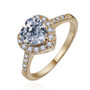 Fashion 18ct White Gold Finish Ring Jewelry