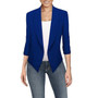 Office Modern Fashion Notched Solid Cardigan
