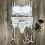 Sexy Lingerie Lace Baby-doll Open Bra G-String Nightwear Set