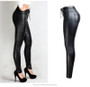 Stretch PU Leather Pants For High Waist Pencil Pants