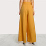 High Waist Palazzo Ruffle Wide Leg Pants Trousers