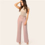 High Waist Straight Pants Office Trousers