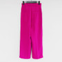 New High Fashion Long Pants Female High Waist Solid Straight Trousers