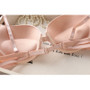 Quality Fashion Solid Color Front Brief Button Bra - Adjustable & Comfort