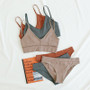 New Fashion Cotton Comfort Sexy Wireless Bras & Panties Set