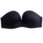 Sexy Lace Invisible Strapless Push Up Backless Lingerie Bra - 1/2 Cup Seamless