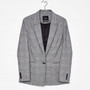 Office Casual Plaid 's Notched Formal Blazer