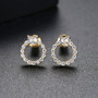 Gold Finish Fashion Jewelry Stud Earrings