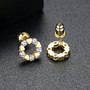 Gold Finish Fashion Jewelry Stud Earrings