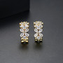 Gold Finish Fashion Jewelry Stud Earrings