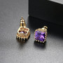 Gold Finish Fashion Jewelry Stud Earrings