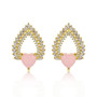 Gold Finish Fashion Jewelry Stud Earrings