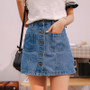 Denim Skirt High Waist A-line Mini Skirts