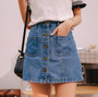 Denim Skirt High Waist A-line Mini Skirts