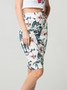 Fashion floral vintage Style Pencil Skirt High Waist