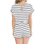 Striped 's Romper Jumpsuit Shorts Casual