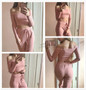 2 Piece Set Top and Pants Casual Woman Set Pink Crop Pants Set