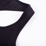 Fashion Sexy Solid One Shoulder Hollow Out Short Backing Top Navel T-shirt