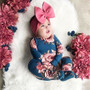 Toddler Baby Girls Flower Print Romper Infant Kids Lovely Casual Jumpsuit+Leg Warmer Outfits Clothes Children Newborn Winter Set
