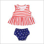 4th Of July Striped & Stars Outfit