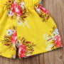 Royal Yellow Floral Straps Outfit