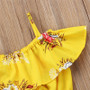 Royal Yellow Floral Straps Outfit