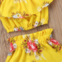 Royal Yellow Floral Straps Outfit