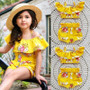 Royal Yellow Floral Straps Outfit