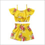 Royal Yellow Floral Straps Outfit