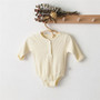 Cotton Baby Romper / Long Sleeved Jumpsuit / Baby Hat