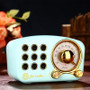PRUNUS portable fm radio receiver AUX/TF card Mp3 player bluetooth function USB mini rechargeable radio with speaker